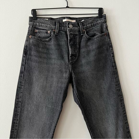 Levi's Wedgie Icon High Rise Jeans in Better Weathered Grey Wash - Picture 4 of 9